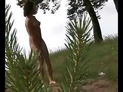 Girl with perfect body gets busted peeing outdoors Part 3