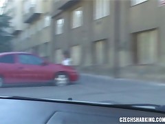 CZECH AMATEUR GIRLS SHARKED ON THE STREETS