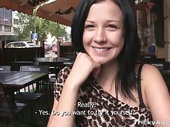 Young brunette gets anal fucked hard!