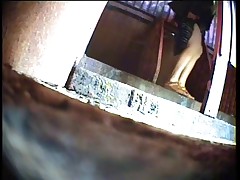 Recorder films ladies peeing in a park’s prosaic toilet Part 2
