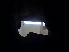 Young blonde stunner filmed relieving herself in a public restroom Part 1