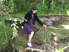 Young girl shot pissing in make an issue of open into make an issue of river Part 2