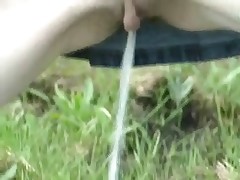 Juicy girl takes a squaring up in the middle of a field Part 3